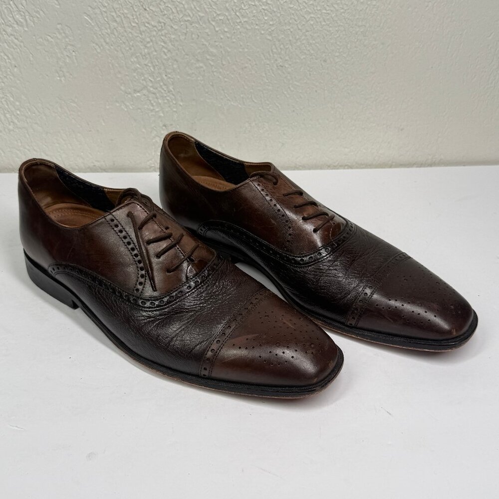 Florsheim Imperial Otavio Dress Shoes Cap Toe Brown Leather Size 10D